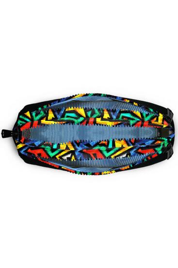 Coral High Kids Siyah Grafiti Desenli Üç Bölmeli Kalem Çantası 11162 - 4