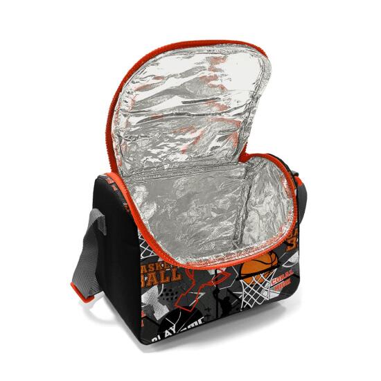 Coral High Kids Siyah Gri Basketbol Desenli 3'lü Okul Çanta Seti SET0114418 - 4