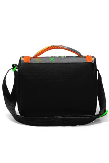 Coral High Kids Siyah Gri Dinozor Desenli Thermo Beslenme Çantası 11744 - 3