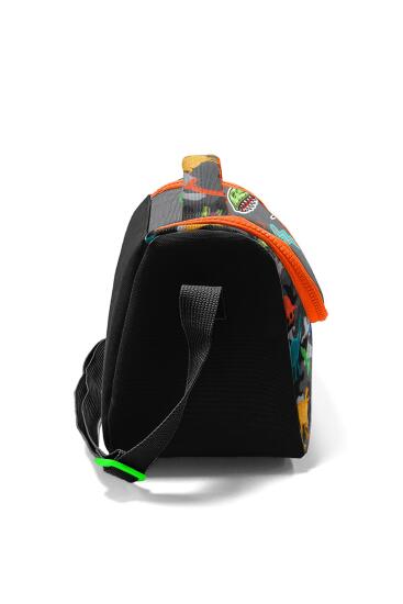 Coral High Kids Siyah Gri Dinozor Desenli Thermo Beslenme Çantası 11744 - 2