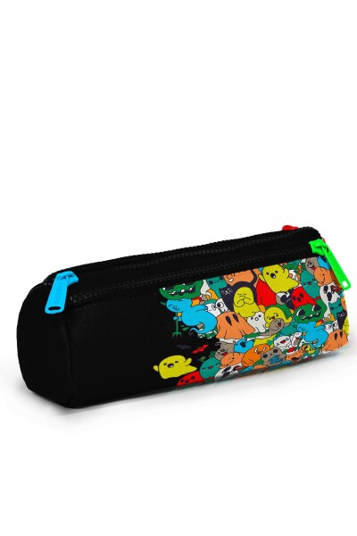 Coral High Kids Siyah Karikatür Desenli 3’lü Okul Çanta Seti SET0123774 - 6