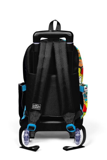 Coral High Kids Siyah Karikatür Desenli 3’lü Okul Çanta Seti SET0123974 - 4