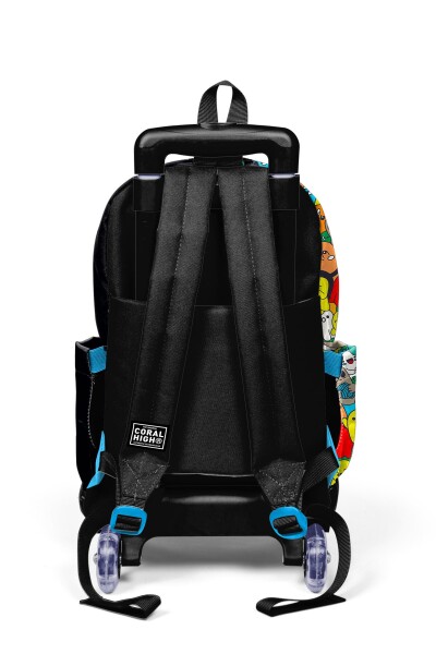 Coral High Kids Siyah Karikatür Desenli 3’lü Okul Çanta Seti SET0123974 - 4