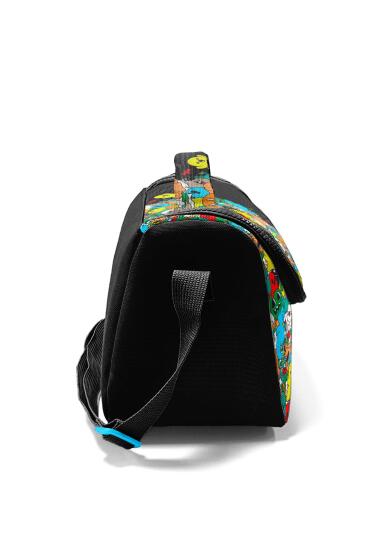 Coral High Kids Siyah Karikatür Desenli Thermo Beslenme Çantası 11790 - 2