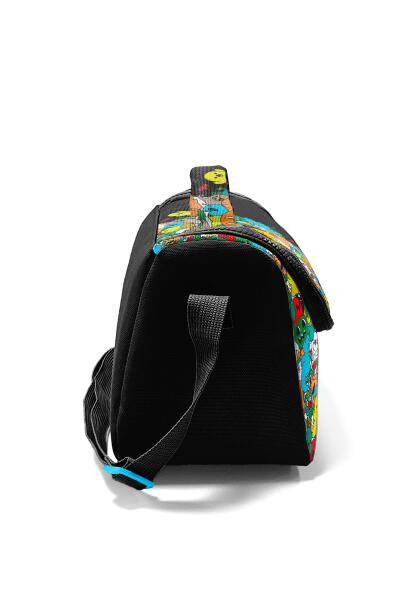 Coral High Kids Siyah Karikatür Desenli Thermo Beslenme Çantası 11790 - 2