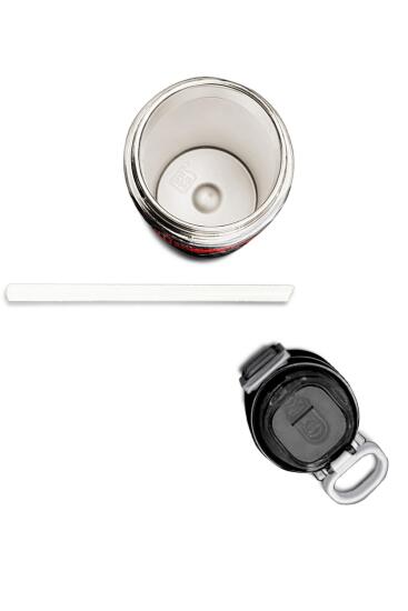 Coral High Kids Siyah Kırmızı Anime Araba Desenli Pipetli ve Direkt İçim Çelik Termos 500 ml 31948 - 7