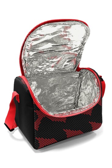 Coral High Kids Siyah Kırmızı Desenli Thermo Beslenme Çantası 37133 - 4