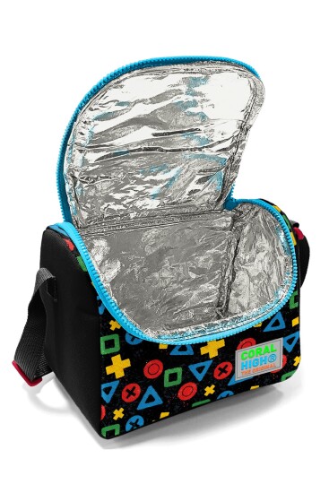 Coral High Kids Siyah Lets Play Desenli Thermo Beslenme Çantası 37114 - 4