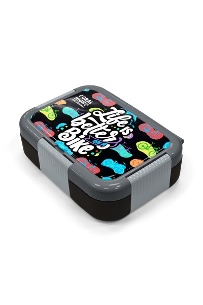 Coral High Kids Siyah Lets Play Paslanmaz Çelik Beslenme Kabı 39143 - 2