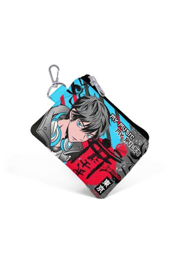 Coral High Kids Siyah Mavi Anime Desenli Bozuk Para Çantası 21925 - 3