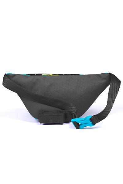 Coral High Kids Siyah Mavi Gamer Desenli Bel Çantası 11535 - 2