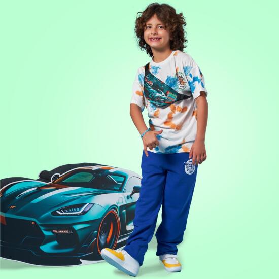 Coral High Kids Siyah Nefti Yarış Arabası Desenli Bel Çantası 11517 - 4