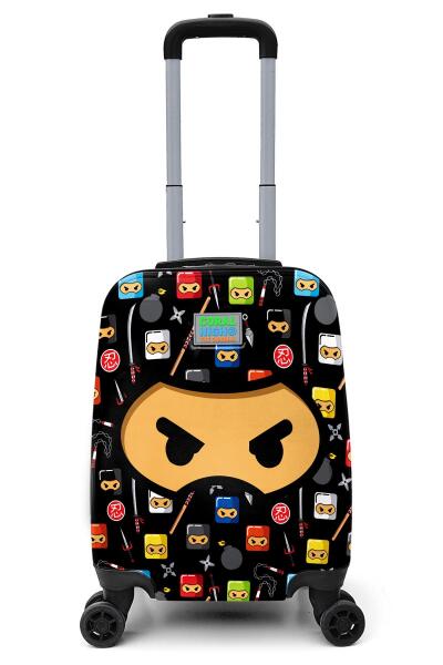 Coral High Kids Siyah Ninja Desenli Çocuk Valizi 16747 - 1