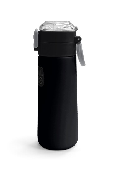 Coral High Kids Siyah Pipetli ve Direkt İçim Çelik Termos 500 ml 31827 - 3