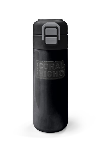 Coral High Kids Siyah Pipetli ve Direkt İçim Çelik Termos 500 ml 31827 - 4