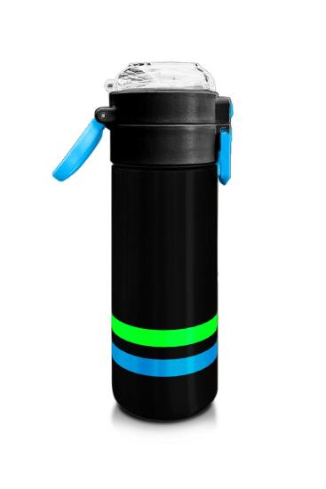 Coral High Kids Siyah Pipetli ve Direkt İçim Çelik Termos 500 ml 31929 - 2