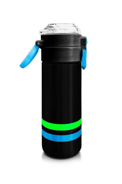 Coral High Kids Siyah Pipetli ve Direkt İçim Çelik Termos 500 ml 31929 - 2