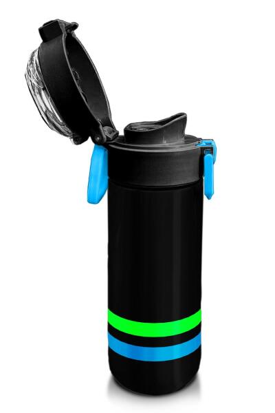 Coral High Kids Siyah Pipetli ve Direkt İçim Çelik Termos 500 ml 31929 - 6