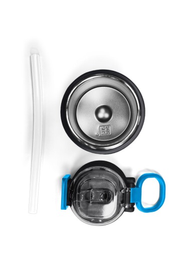 Coral High Kids Siyah Pipetli ve Direkt İçim Çelik Termos 500 ml 31929 - 7