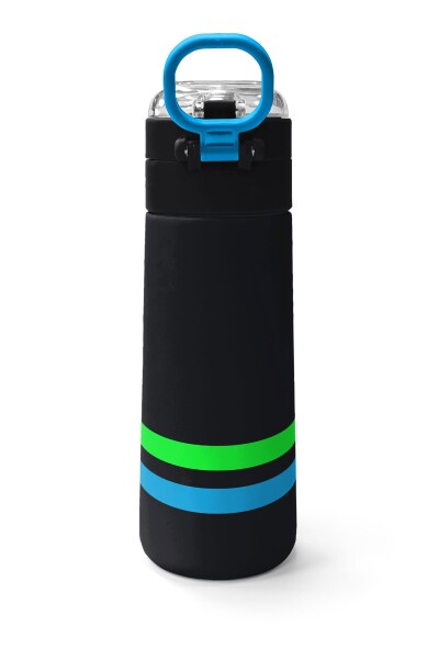 Coral High Kids Siyah Pipetli ve Direkt İçim Çelik Termos 500 ml 31929 - 4