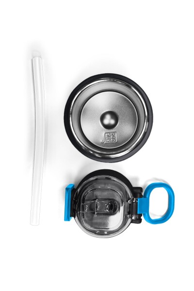 Coral High Kids Siyah Pipetli ve Direkt İçim Çelik Termos 500 ml 31929 - 7