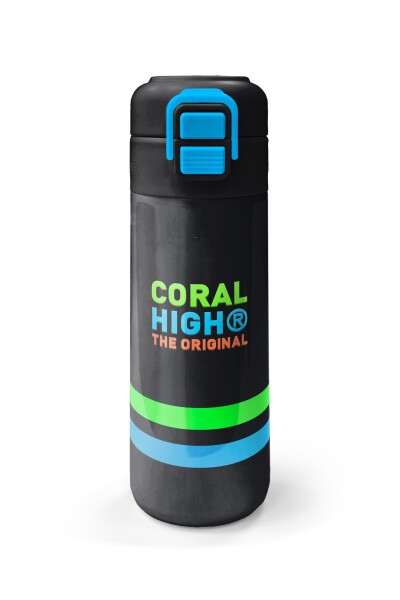 Coral High Kids Siyah Pipetli ve Direkt İçim Çelik Termos 500 ml 31929 - 4