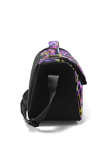 Coral High Kids Siyah Renkli Neon Desenli Thermo Beslenme Çantası 37148 - 2