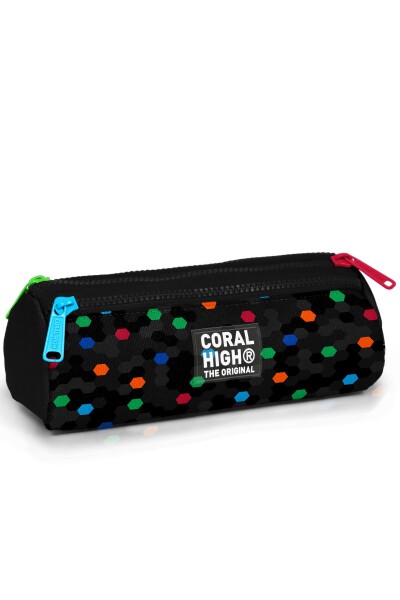 Coral High Kids Siyah Renkli Petek Desenli Çekçekli 3'lü Çanta Seti SET0134010 - 4
