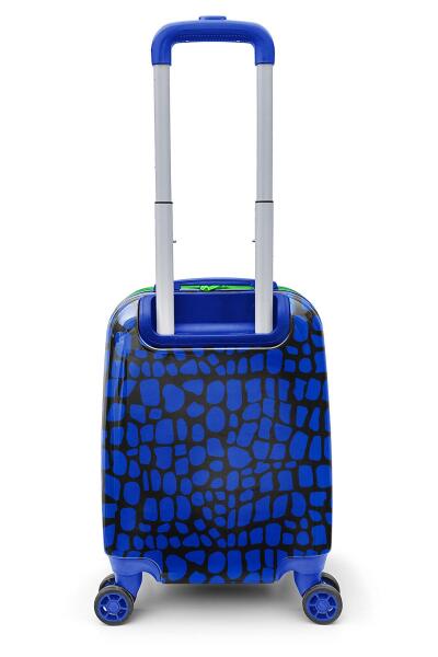 Coral High Kids Siyah Saks Ejderha Desenli Çocuk Valizi 16752 - 3