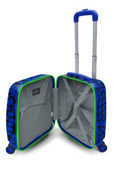 Coral High Kids Siyah Saks Ejderha Desenli Çocuk Valizi 16752 - 4