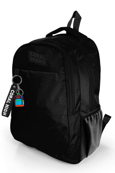 Coral High Kids Siyah Üç Bölmeli Okul Sırt Çantası 14398 - 8