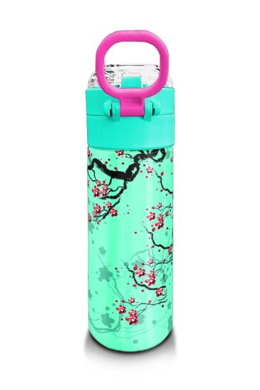 Coral High Kids Su Yeşili Koala Desenli Pipetli ve Direkt İçim Çelik Termos 500 ml 31927 - 3