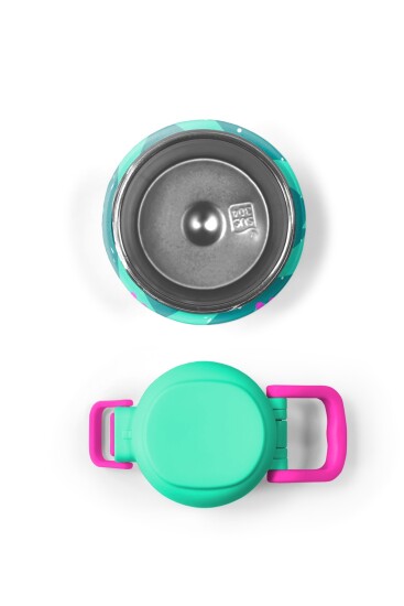 Coral High Kids Su Yeşili Pembe Flamingo Desenli Pipetli ve Direkt İçim Çelik Termos 500 ml 31820 - 8