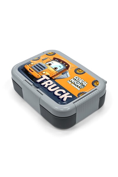 Coral High Kids Truck Desenli Paslanmaz Çelik Beslenme Kabı 39161 - 2