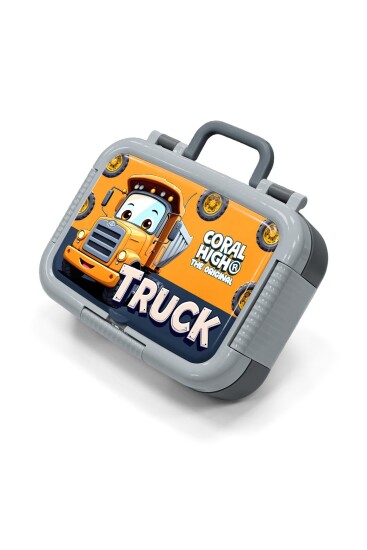 Coral High Kids Truck Desenli Paslanmaz Çelik Beslenme Kabı 39161 - 1