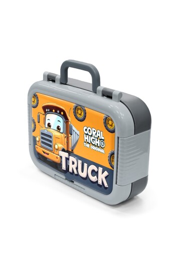 Coral High Kids Truck Desenli Paslanmaz Çelik Beslenme Kabı 39161 - 4