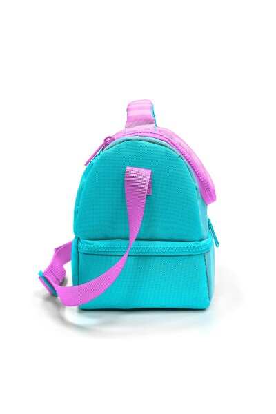 Coral High Kids Turkuaz Pembe Çizgili Desenli Thermo İki Katlı Beslenme Çantası 37213 - 6