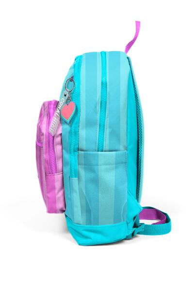 Coral High Kids Turkuaz Pembe Çizgili Dört Bölmeli Okul Sırt Çantası 23771 - 7
