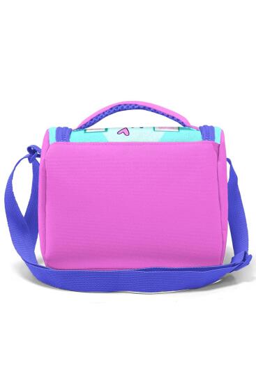 Coral High Kids Turkuaz Pembe Dondurmalı Kedi Desenli Thermo Beslenme Çantası 11751 - 4