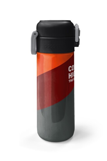 Coral High Kids Turuncu Bordo Desenli Pipetli ve Direkt İçim Çelik Termos 500 ml 31892 - 5