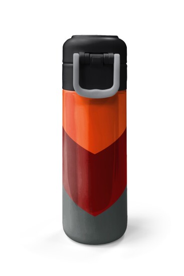 Coral High Kids Turuncu Bordo Desenli Pipetli ve Direkt İçim Çelik Termos 500 ml 31892 - 7