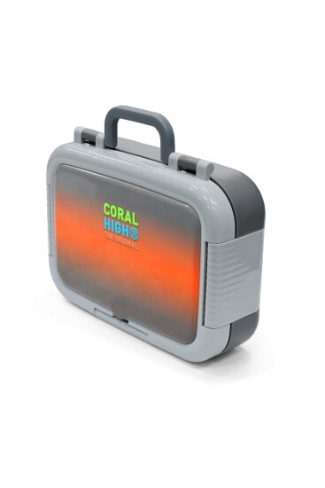 Coral High Kids Turuncu Gri Renk Geçişli Desenli Paslanmaz Çelik Beslenme Kabı 39256 - 4