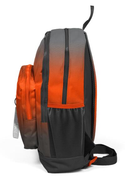 Coral High Kids Turuncu Gri Renk Geçişli Dört Bölmeli Okul Sırt Çantası 23748 - 9