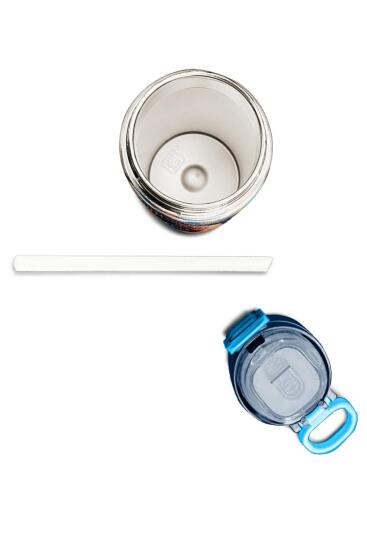 Coral High Kids Turuncu High Wheels Truck Desenli Pipetli ve Direkt İçim Çelik Termos 500 ml 31994 - 7