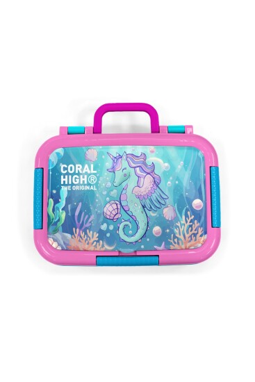 Coral High Kids Unicorn Denizatı Desenli Paslanmaz Çelik Beslenme Kabı 39156 - 5