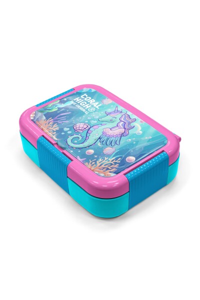 Coral High Kids Unicorn Denizatı Desenli Paslanmaz Çelik Beslenme Kabı 39156 - 2