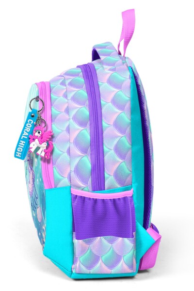 Coral High Kids Unicorn Denizatı Desenli Üç Bölmeli Okul Sırt Çantası 33256 - 5