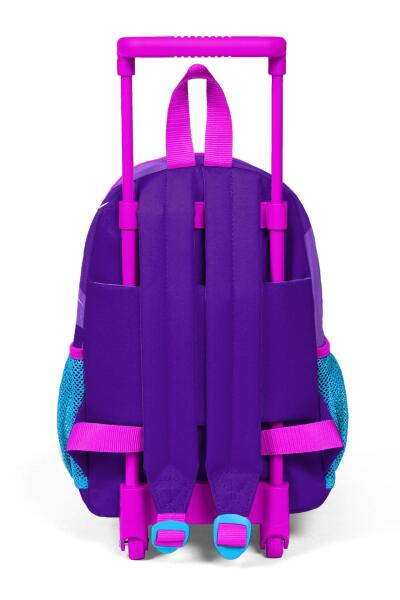 Minik Yuva Çekçekli Sırt Çantası Mor Pembe Unicorn Desenli İki Bölmeli 24009 - 4