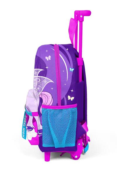 Minik Yuva Çekçekli Sırt Çantası Mor Pembe Unicorn Desenli İki Bölmeli 24009 - 6
