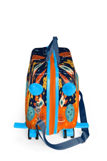 Coral High Kids Uzay Desenli Otur-Çek Çocuk Valizi 16370 - 4